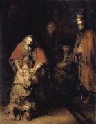 REMBRANDT Harmenszoon van Rijn The Return of the Prodigal Son painting
